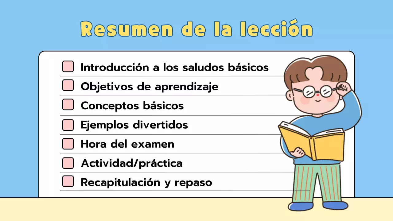 Presentación de lecciones lúdicas para primaria
