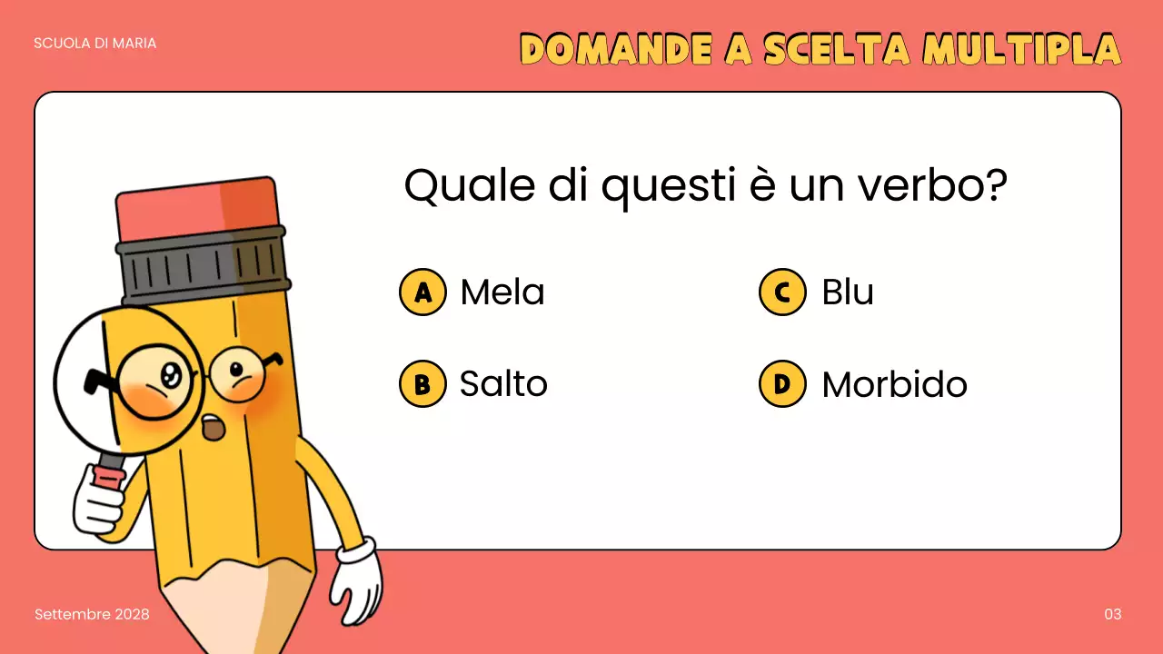 annuncio del quiz a fumetti beige