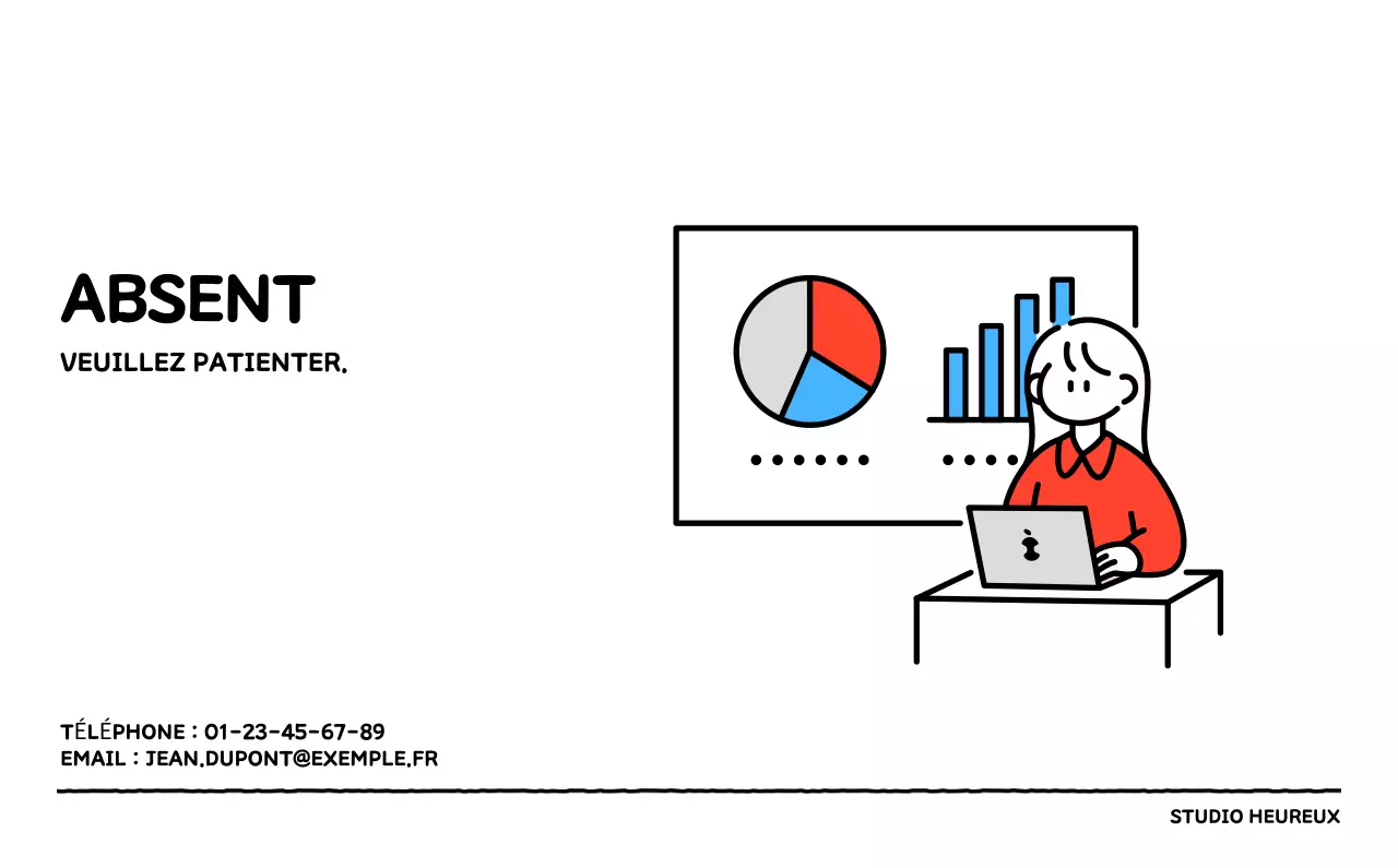 Calendrier illustré avec un joli style de lignes