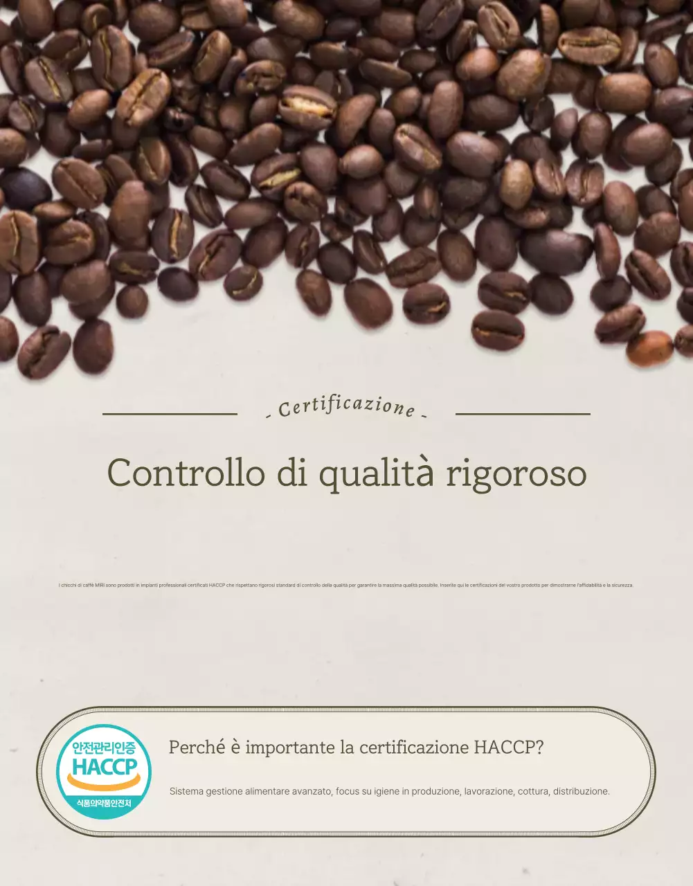 Promuovere la vendita di chicchi di caffè vintage in azzurro e marrone
