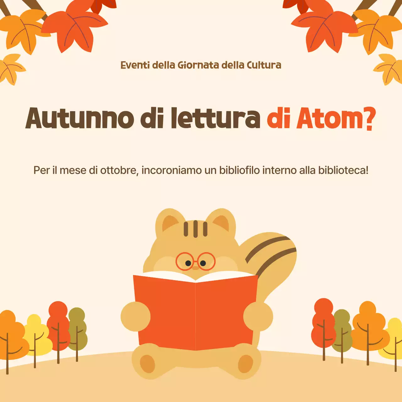 L'evento di lettura Orange Cosy