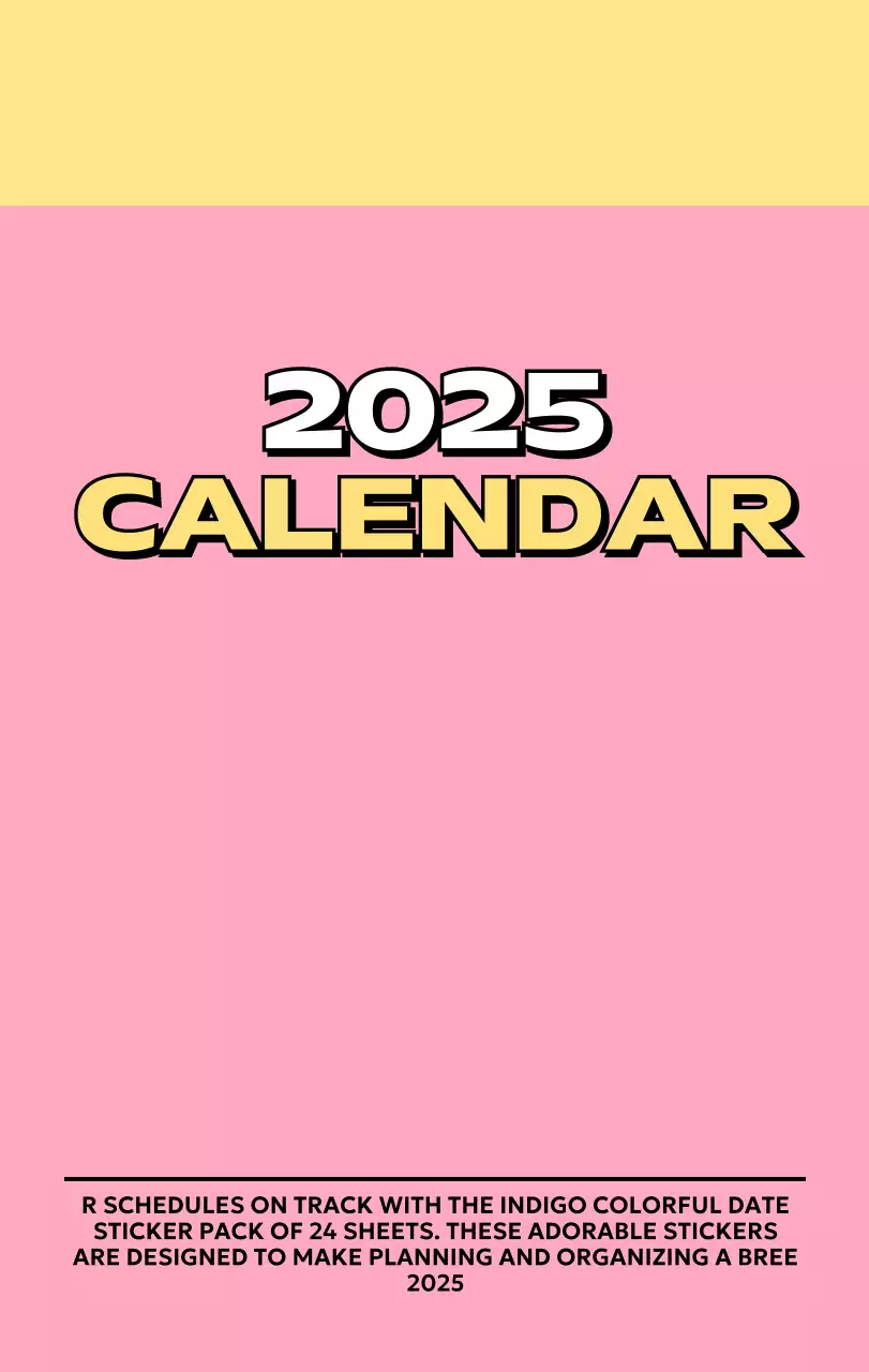 様々なレトロなイラストが描かれたカラフルなカレンダーカレンダー