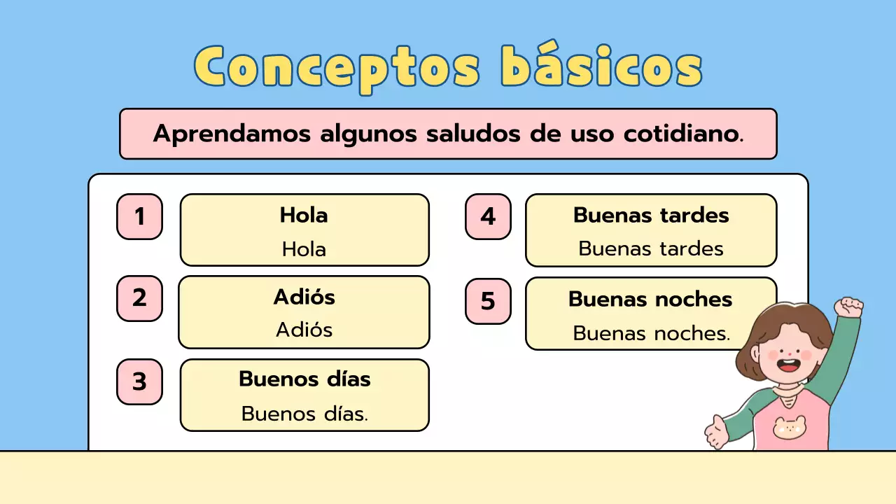 Presentación de lecciones lúdicas para primaria