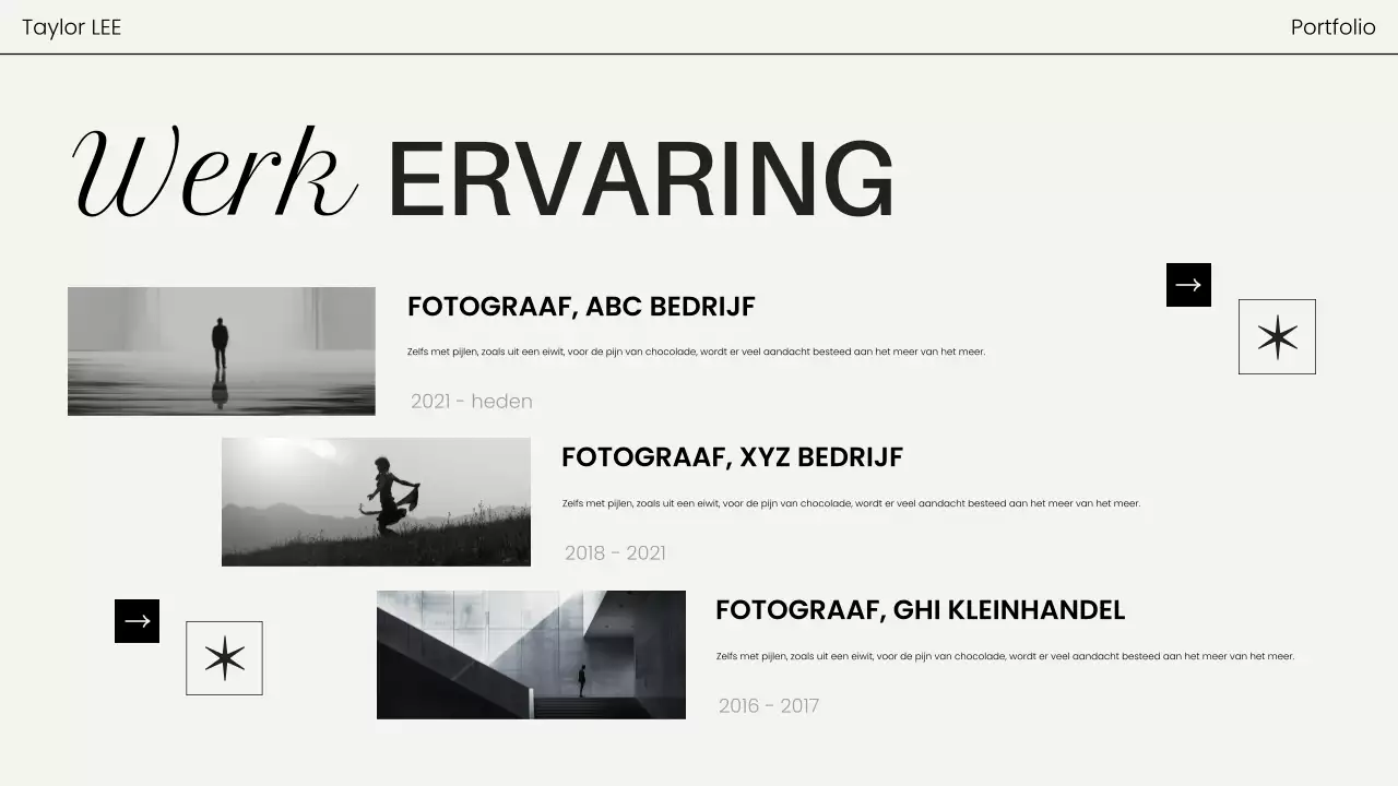 portfolio zwarte moderne fotografie