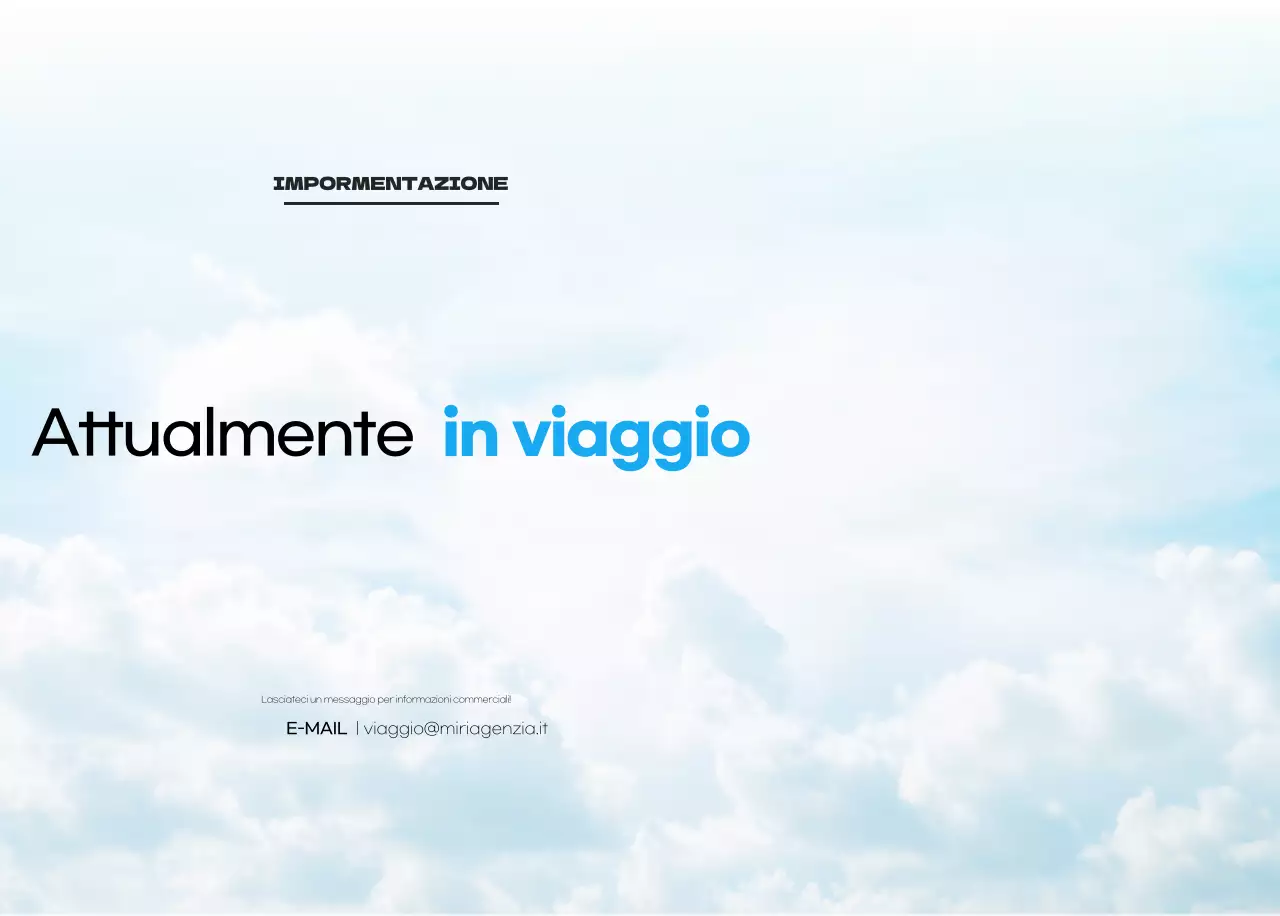 Calendario pulito con foto del cielo