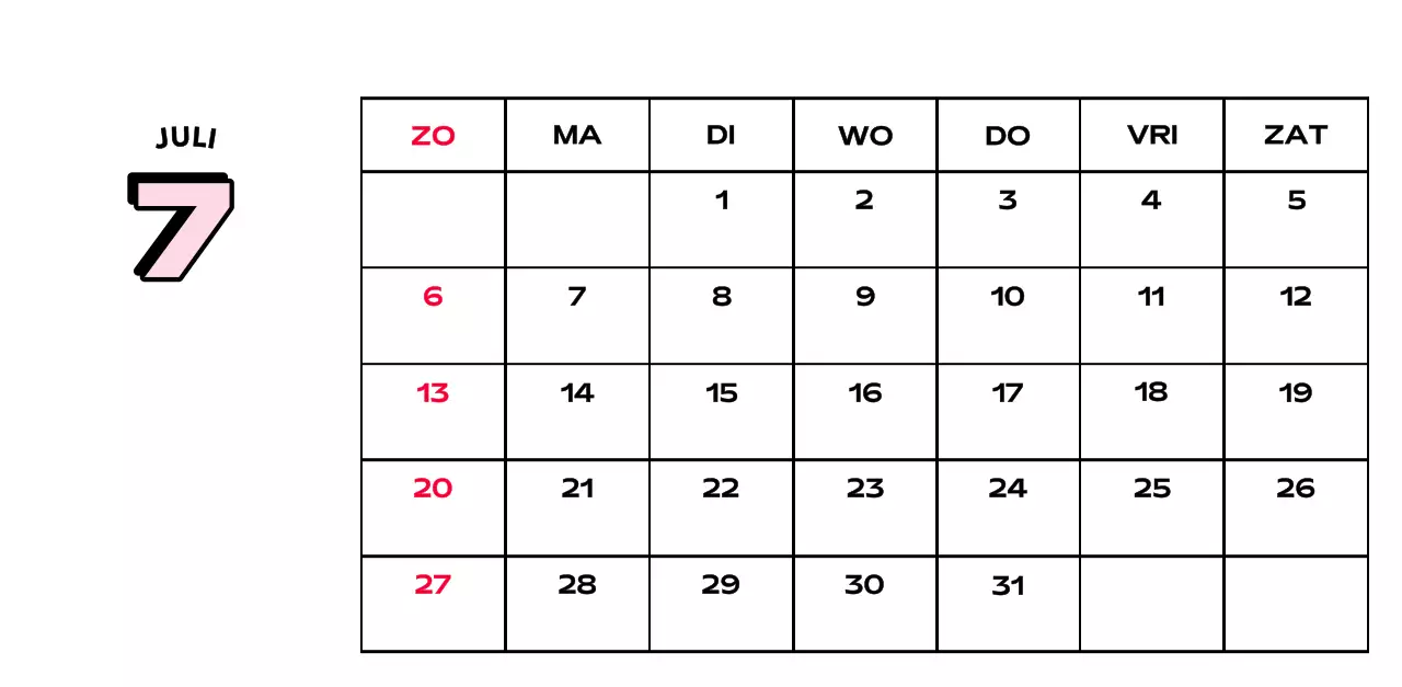 Kleurrijke kalenders met verschillende retro-illustraties