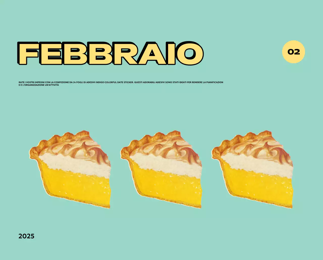 Calendari colorati con una varietà di illustrazioni retrò