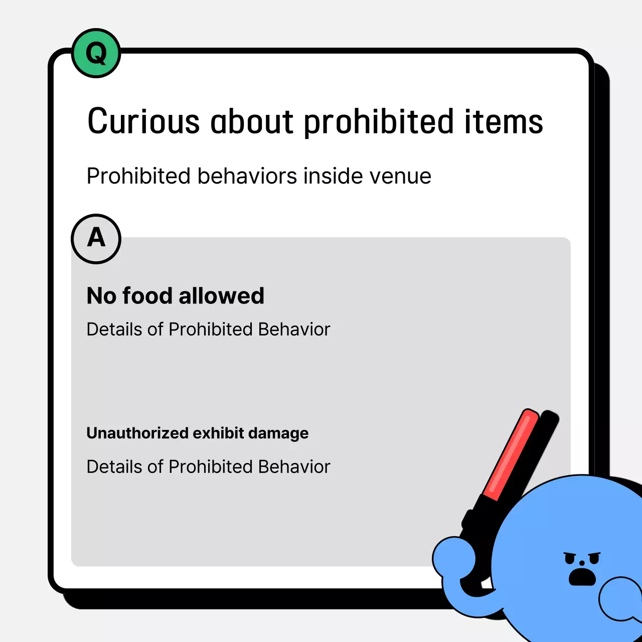 Anúncio de perguntas frequentes simples amarelo Instagram Carousel