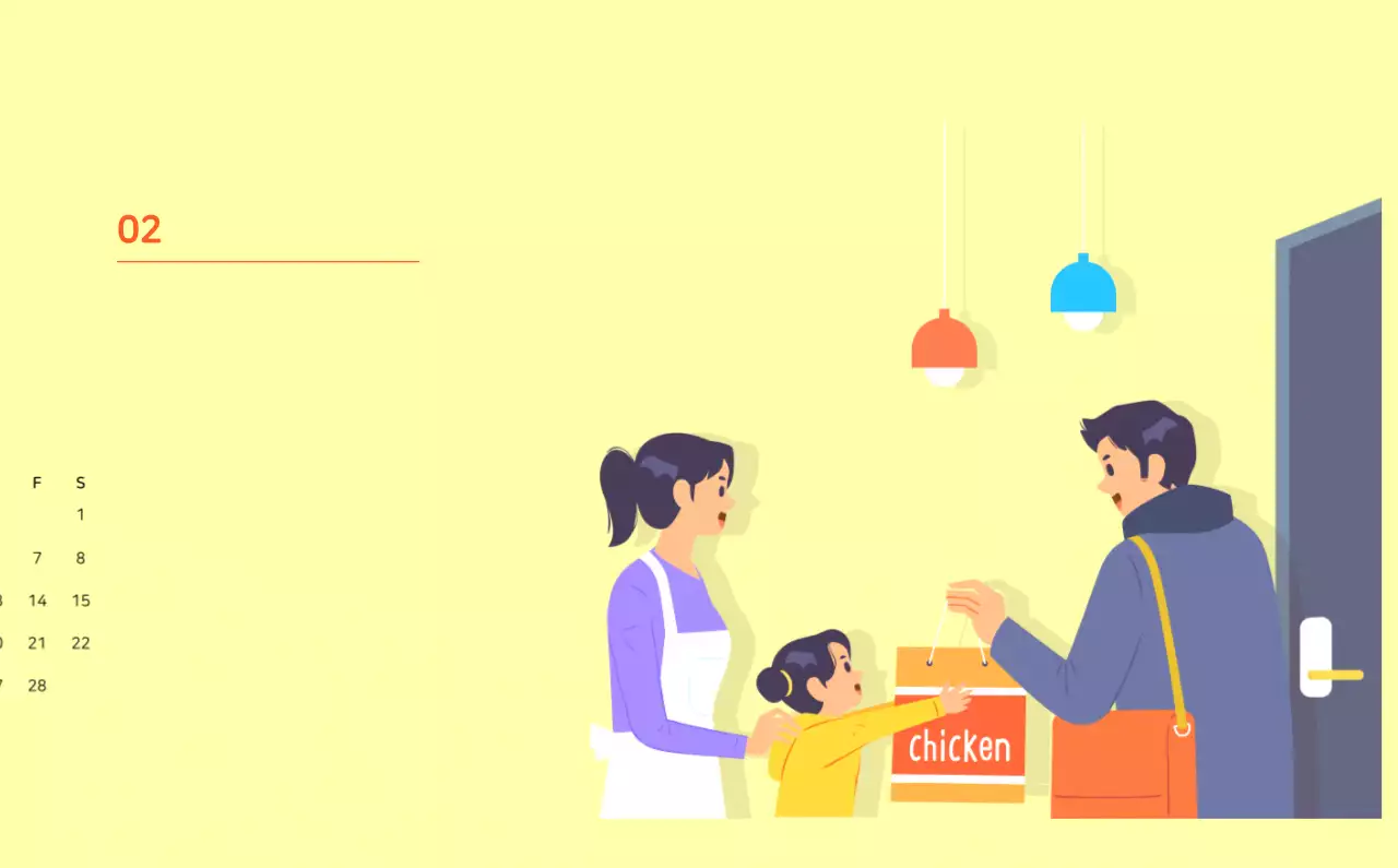 Illustration d'une famille multicolore