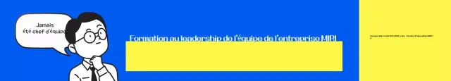 Promouvoir la formation des dirigeants d'entreprise avec une touche de bleu et de jaune
