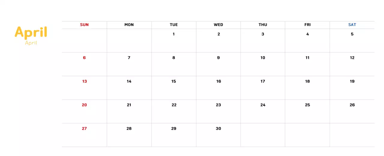 New Year's calendar with a warm, illustrated feel