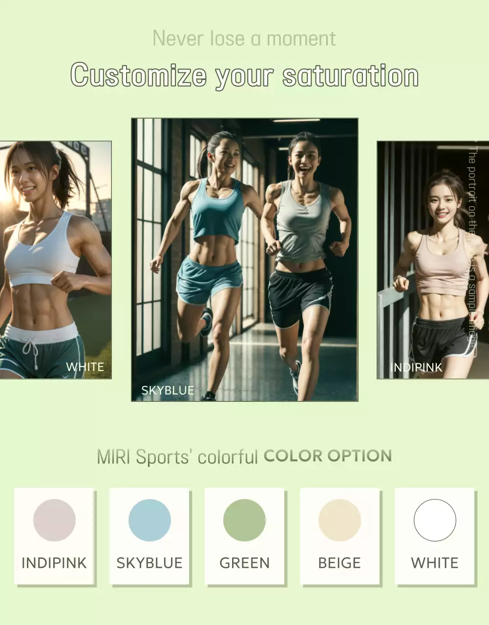 Cartaz de promoção esportiva moderna verde