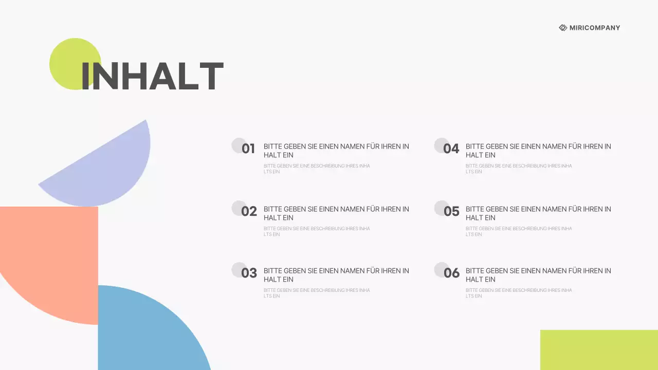 Ein weißer, sauberer Geschäftsplan