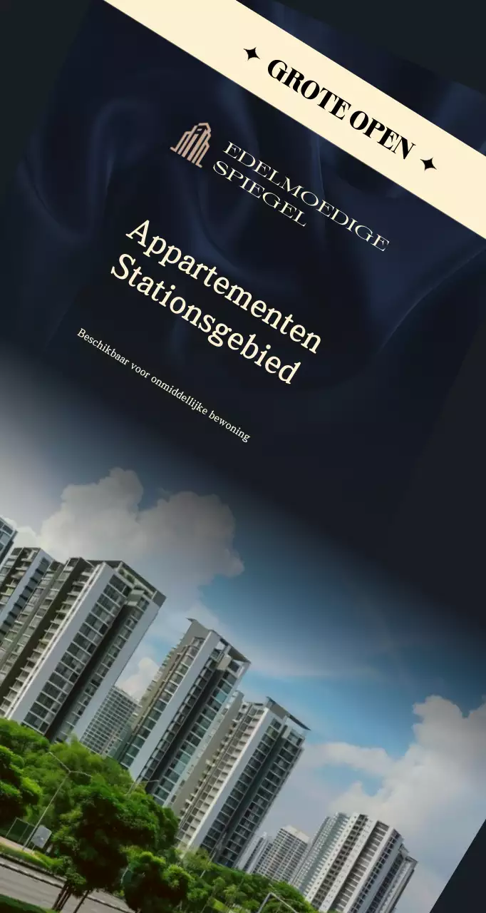 Zwarte advertenties voor luxe onroerend goed