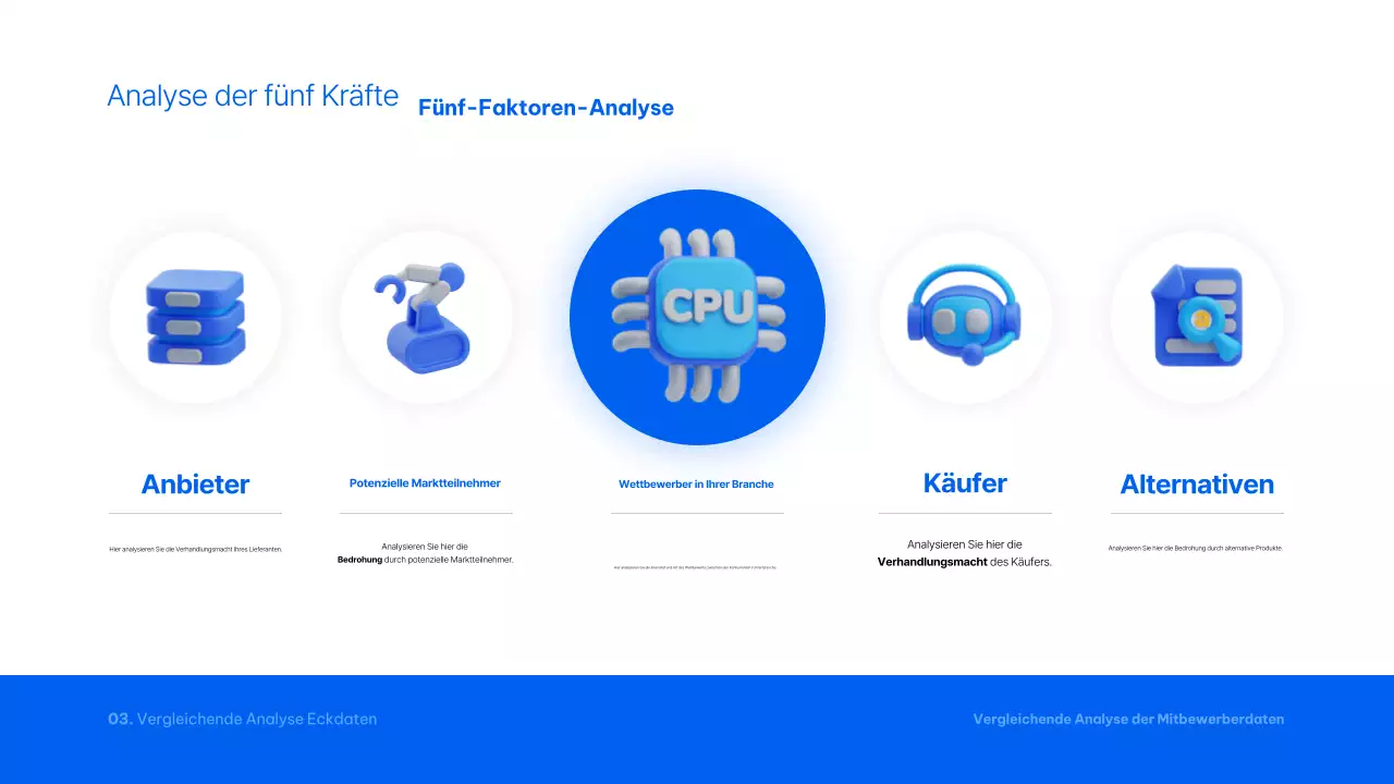 Blue Modern Analytics Bericht