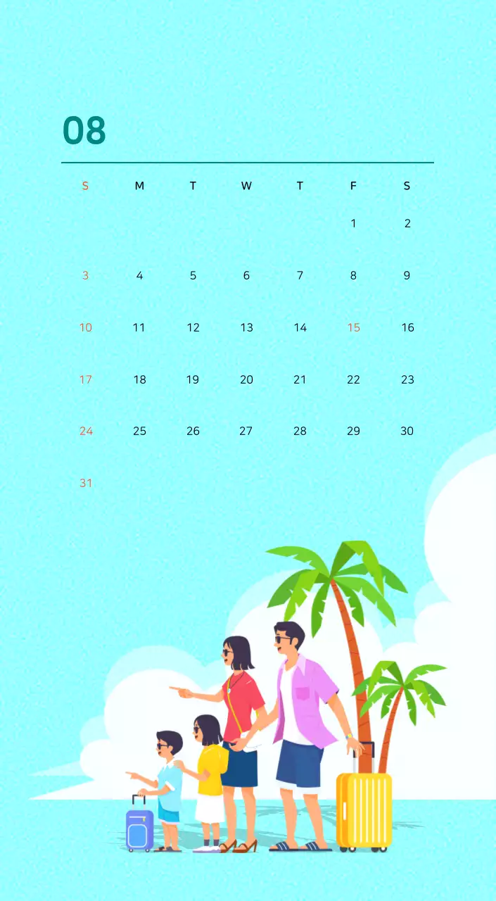 Illustration d'une famille multicolore