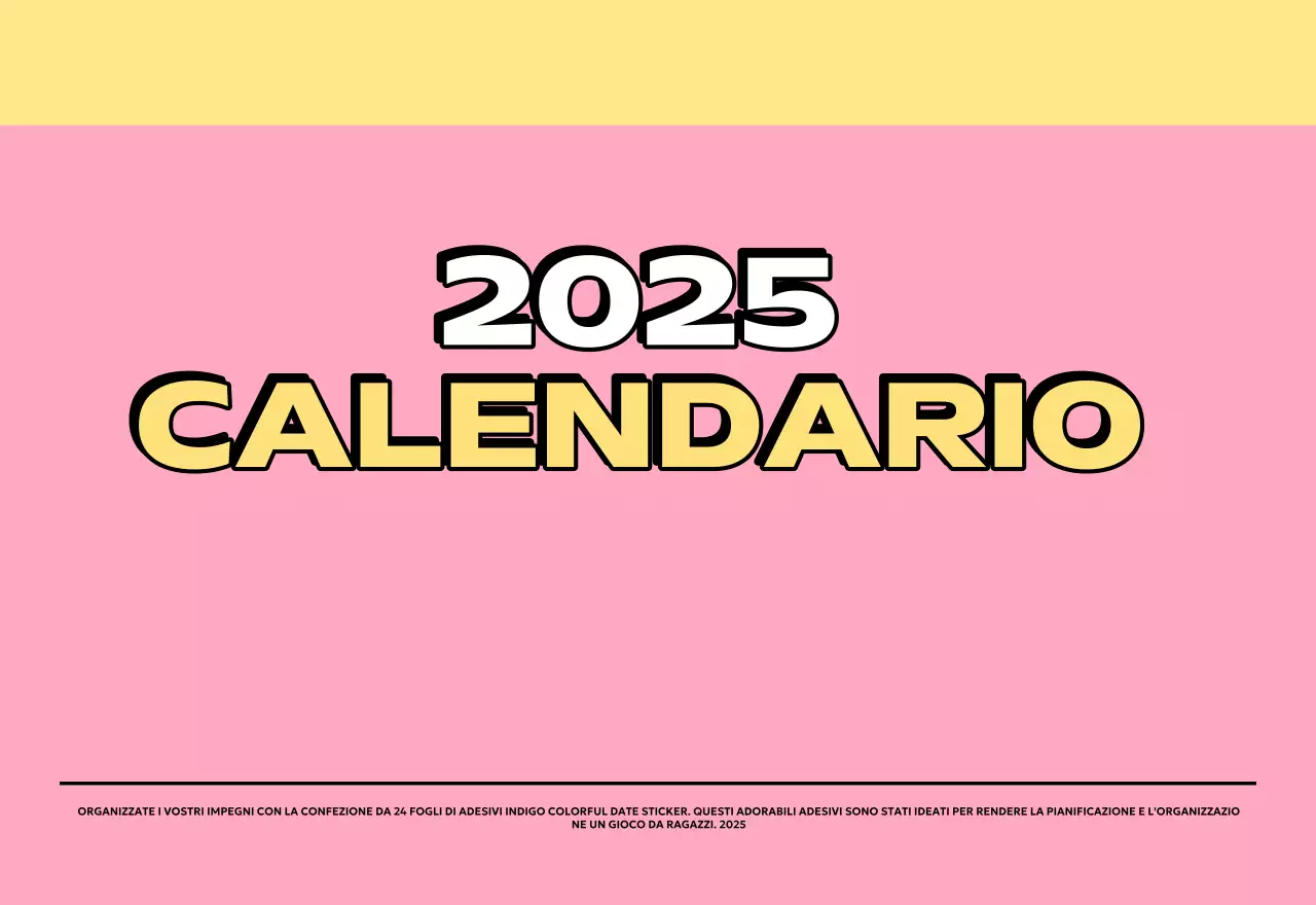 Calendari colorati con una varietà di illustrazioni retrò