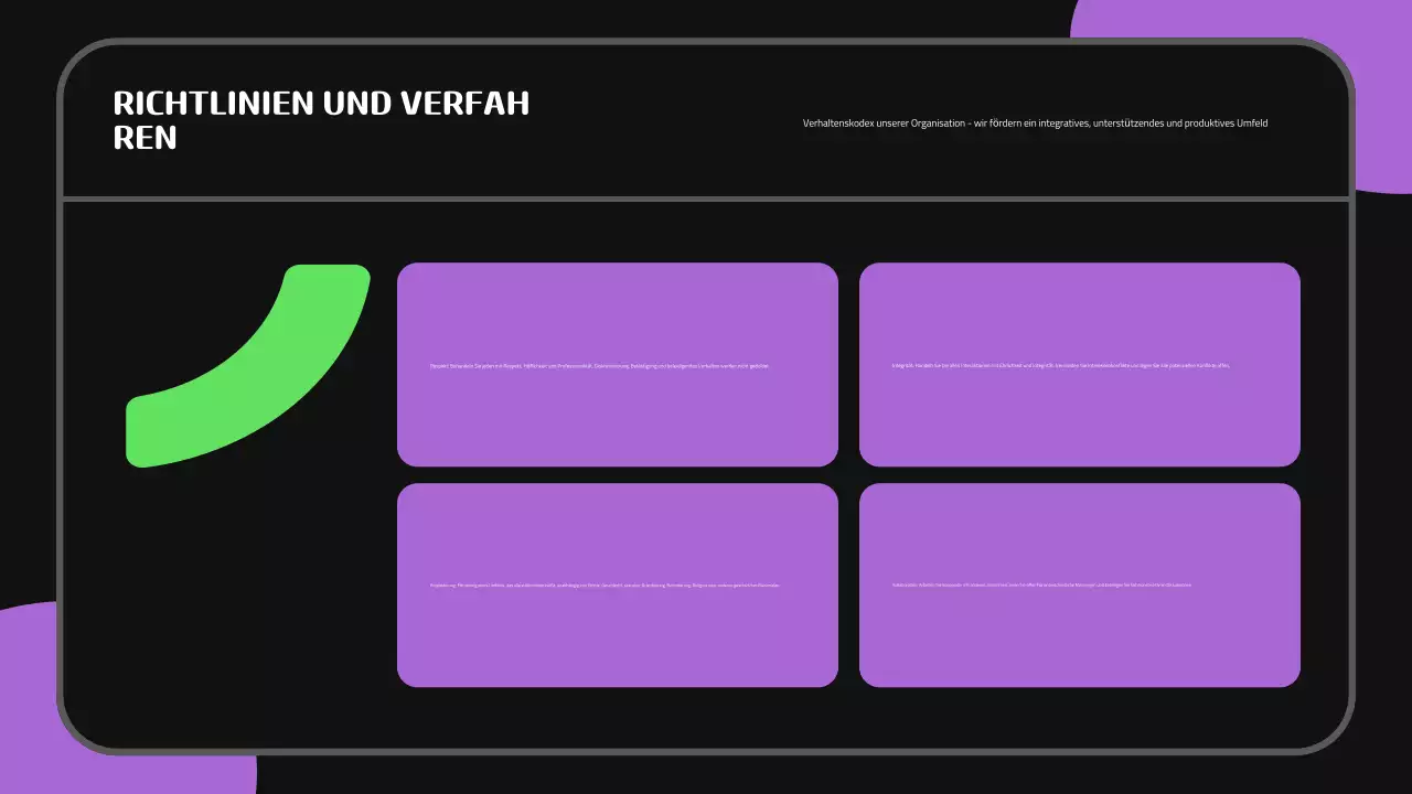Schwarz Lila Niedlich Neue Mitarbeiter Onboarding Präsentation