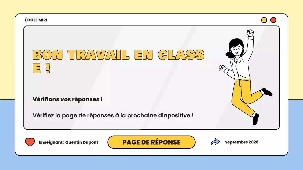 matériel d'étude pour le quiz minimal jaune