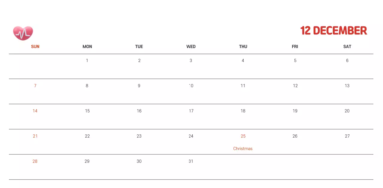 A holiday hospital with health and family themed illustrations and colorful accents