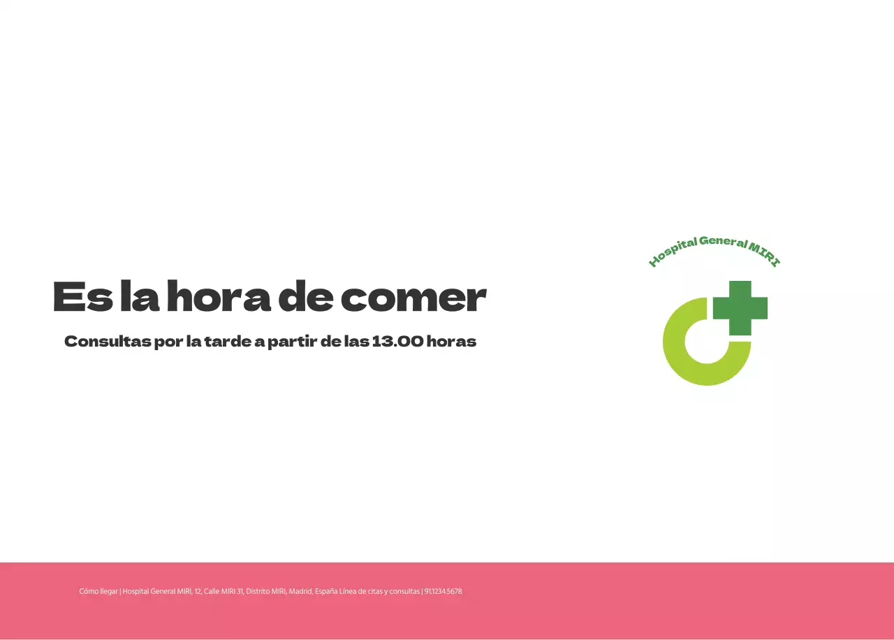 Un hospital festivo con ilustraciones de temática sanitaria y familiar y acentos de color