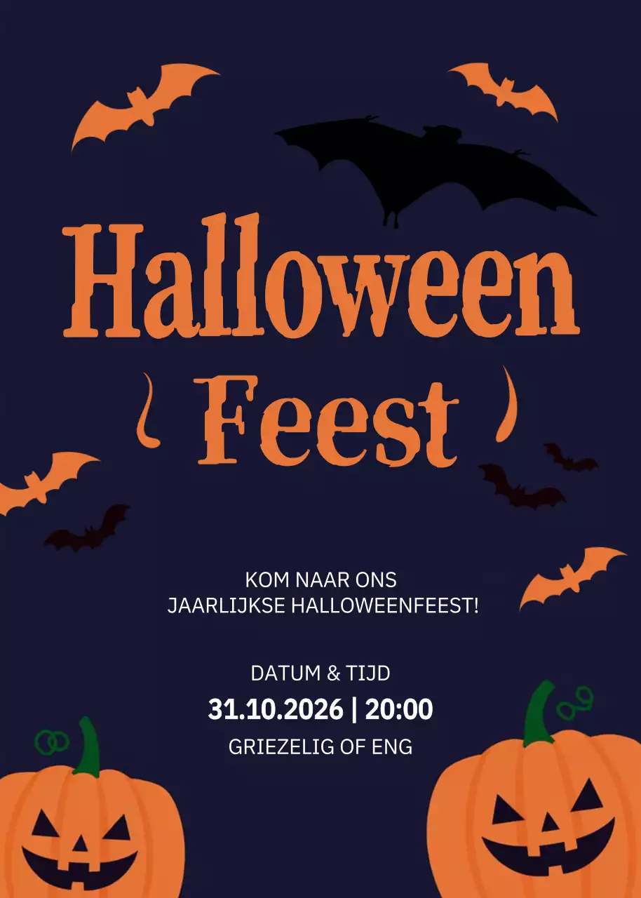 Uitnodiging griezelig feestje marine