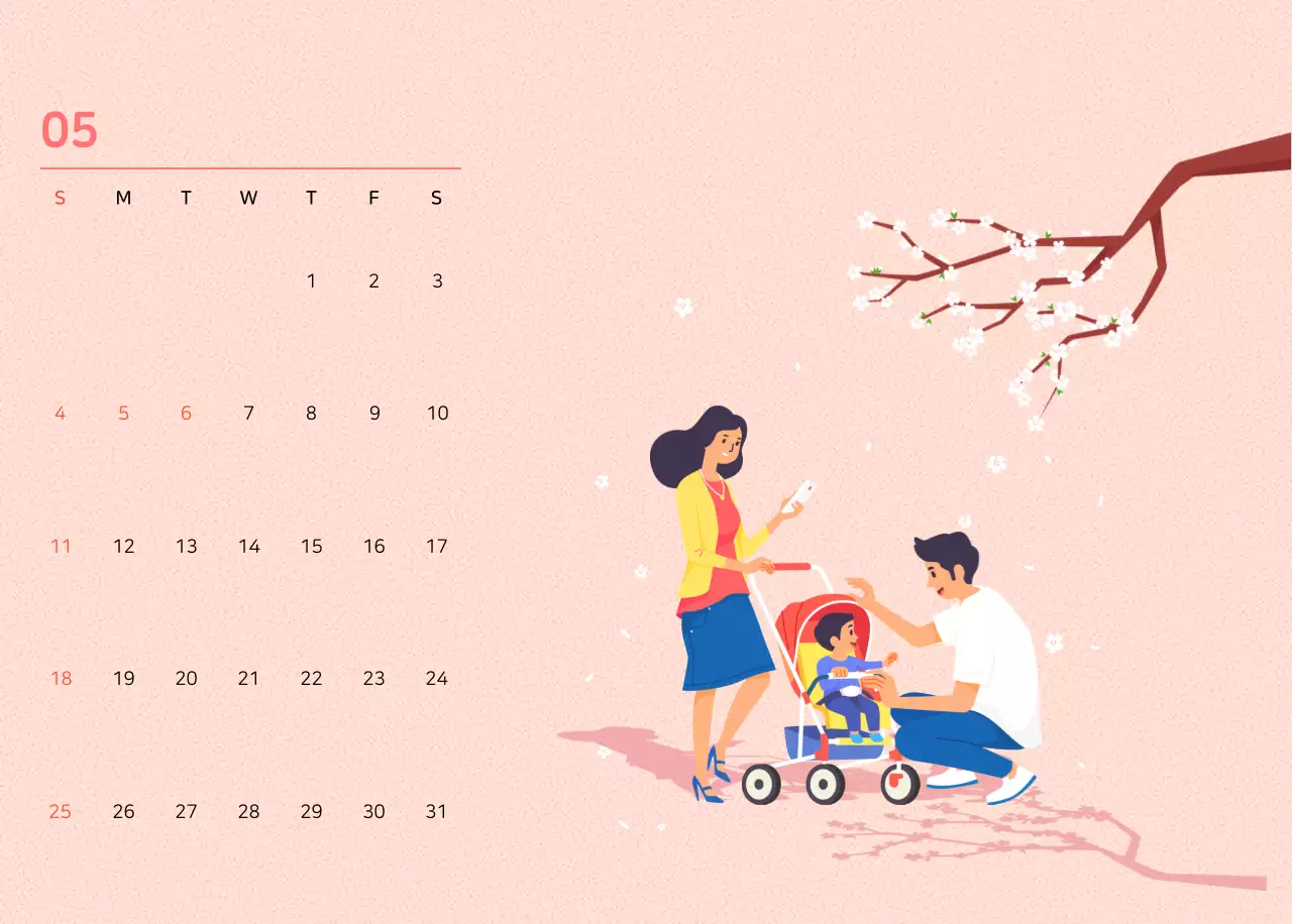 Illustration d'une famille multicolore