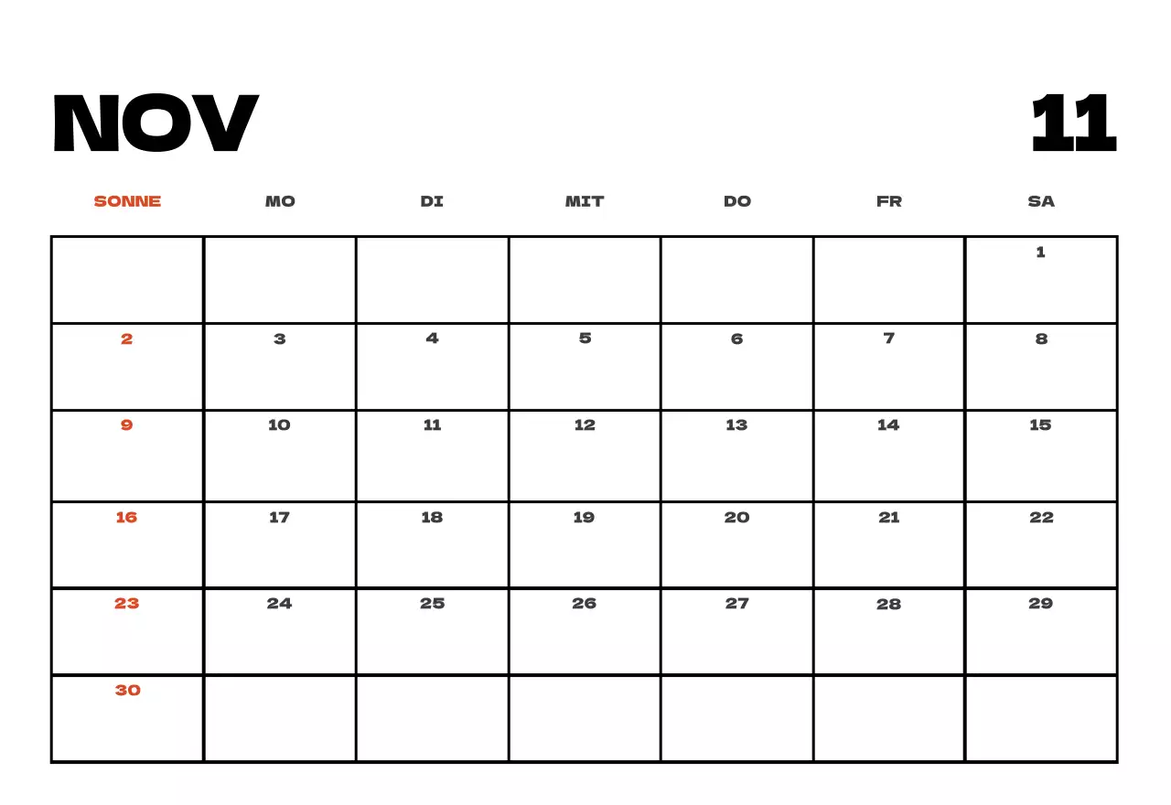 Himmel Foto sauber Kalender