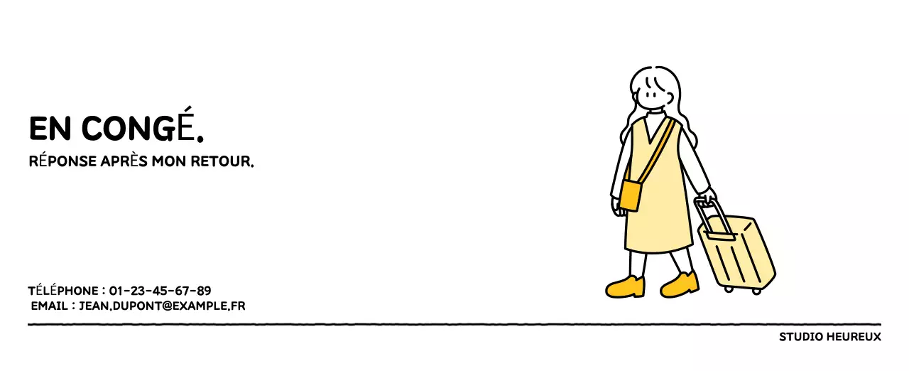 Calendrier illustré avec un joli style de lignes