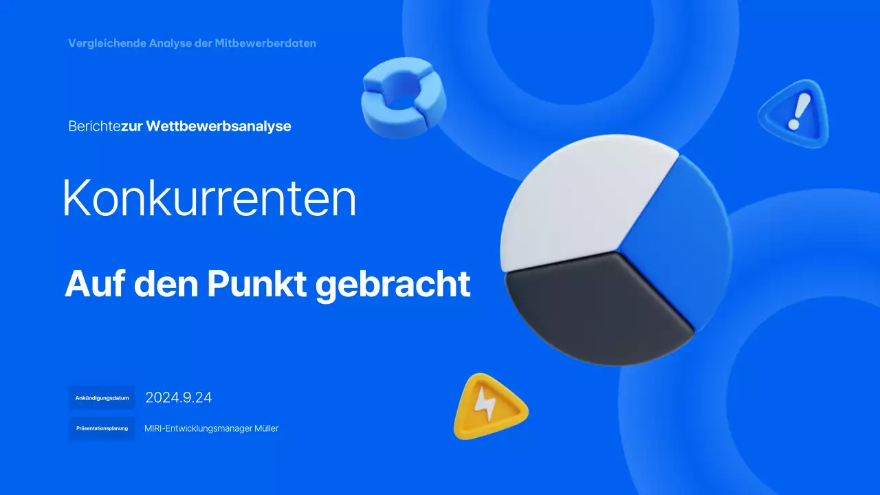 Blue Modern Analytics Bericht