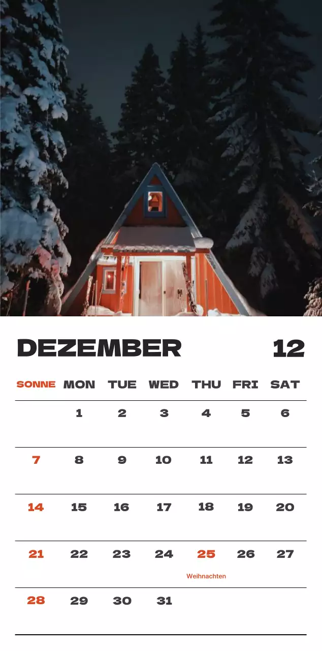 Himmel Foto sauber Kalender