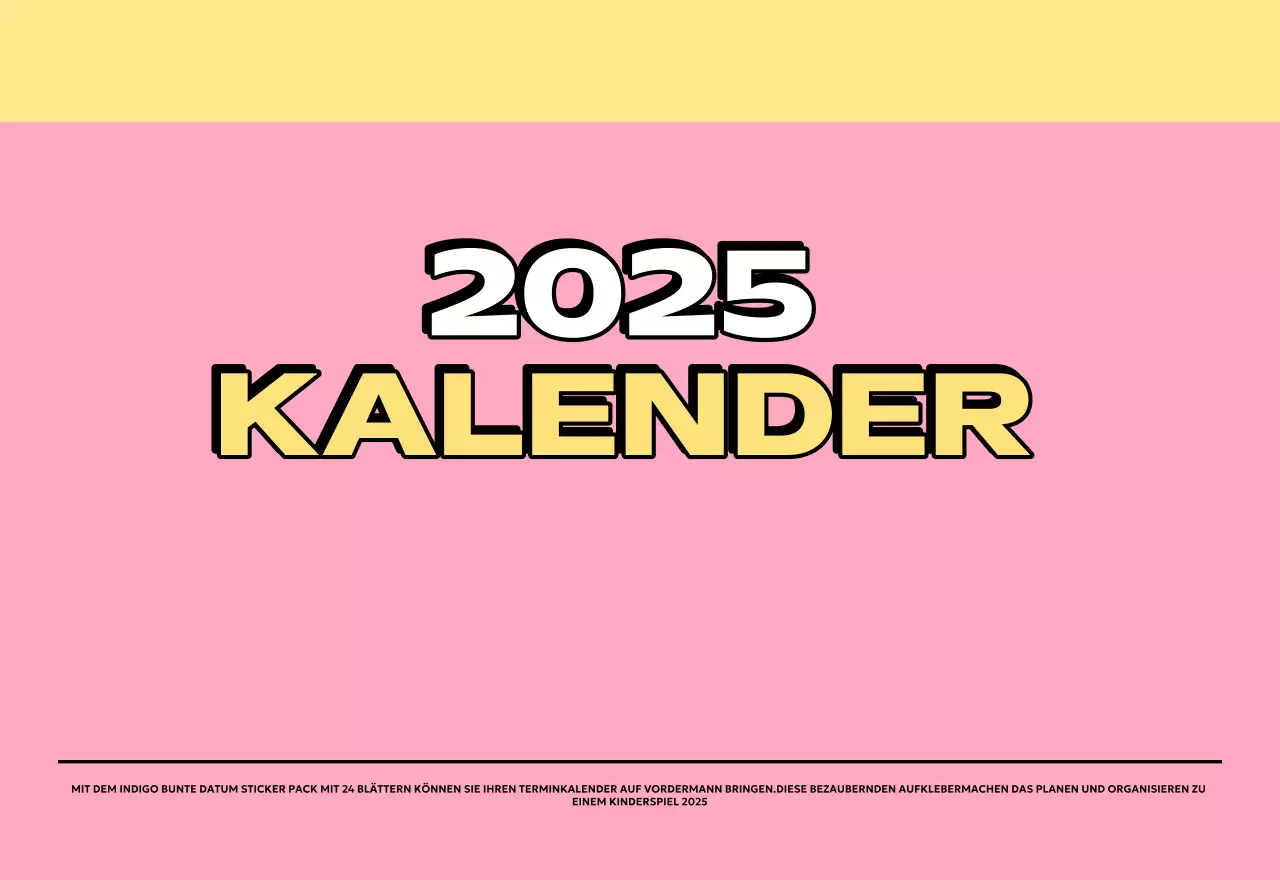 Bunte Kalender mit einer Vielzahl von Retro-Illustrationen