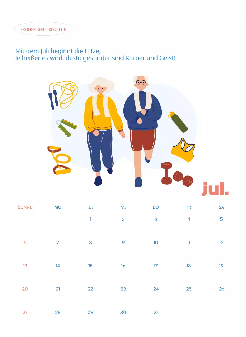 Geschäftskalender mit niedlichen Illustrationen