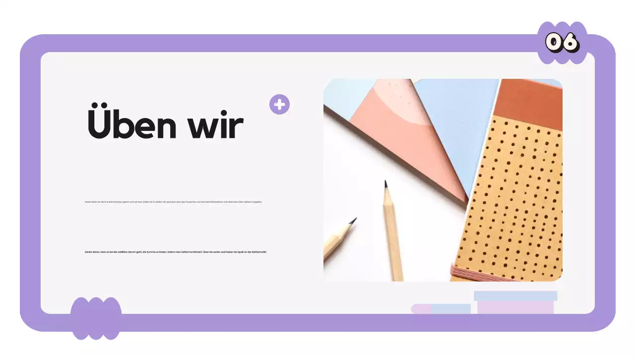 Lila Minimal Match Klasse