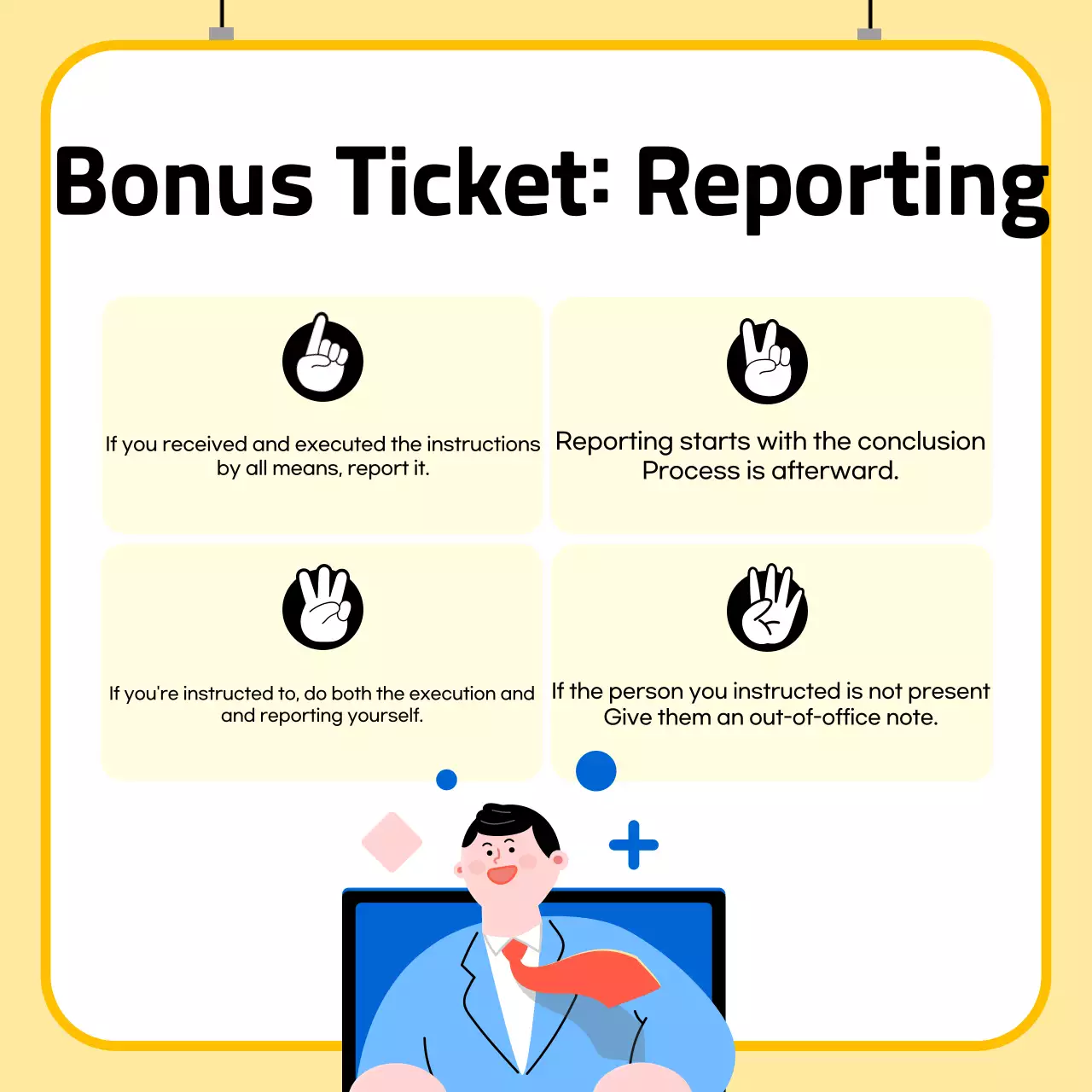 Blue Modern Workplace Guide Instagram Carousel