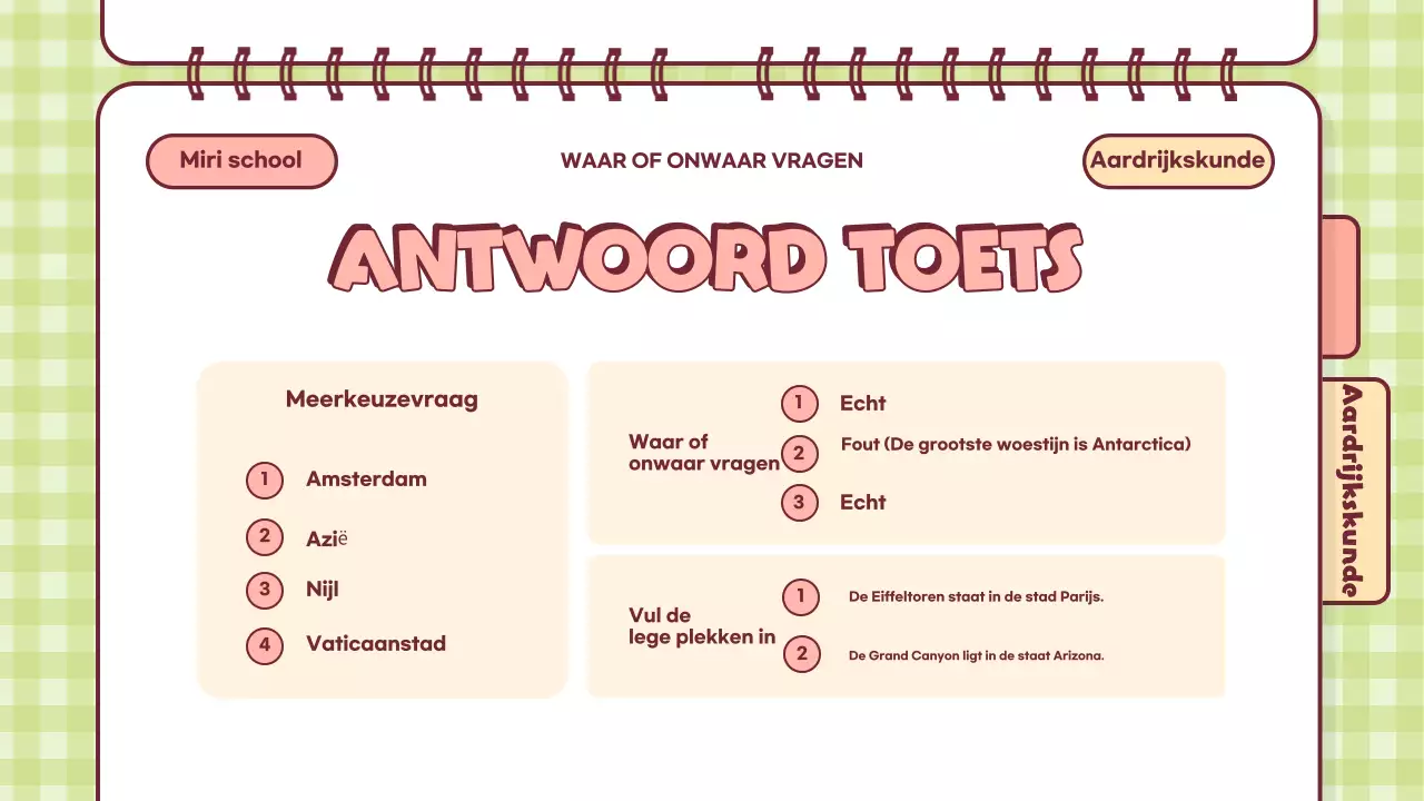 Roze Speelse Quiz Tijd Klas Presentatie