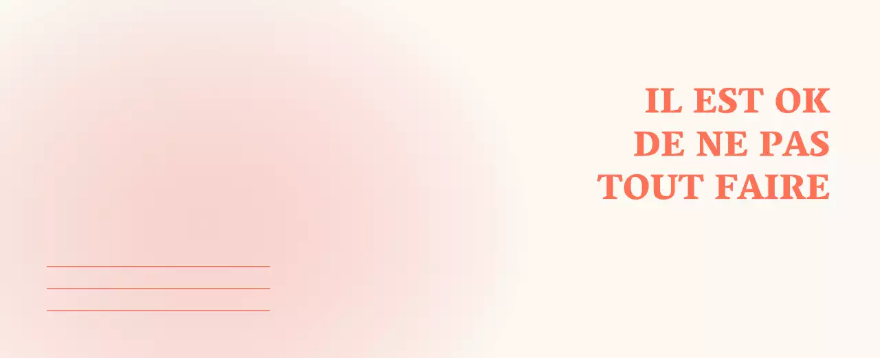 Calendrier minimaliste dégradé