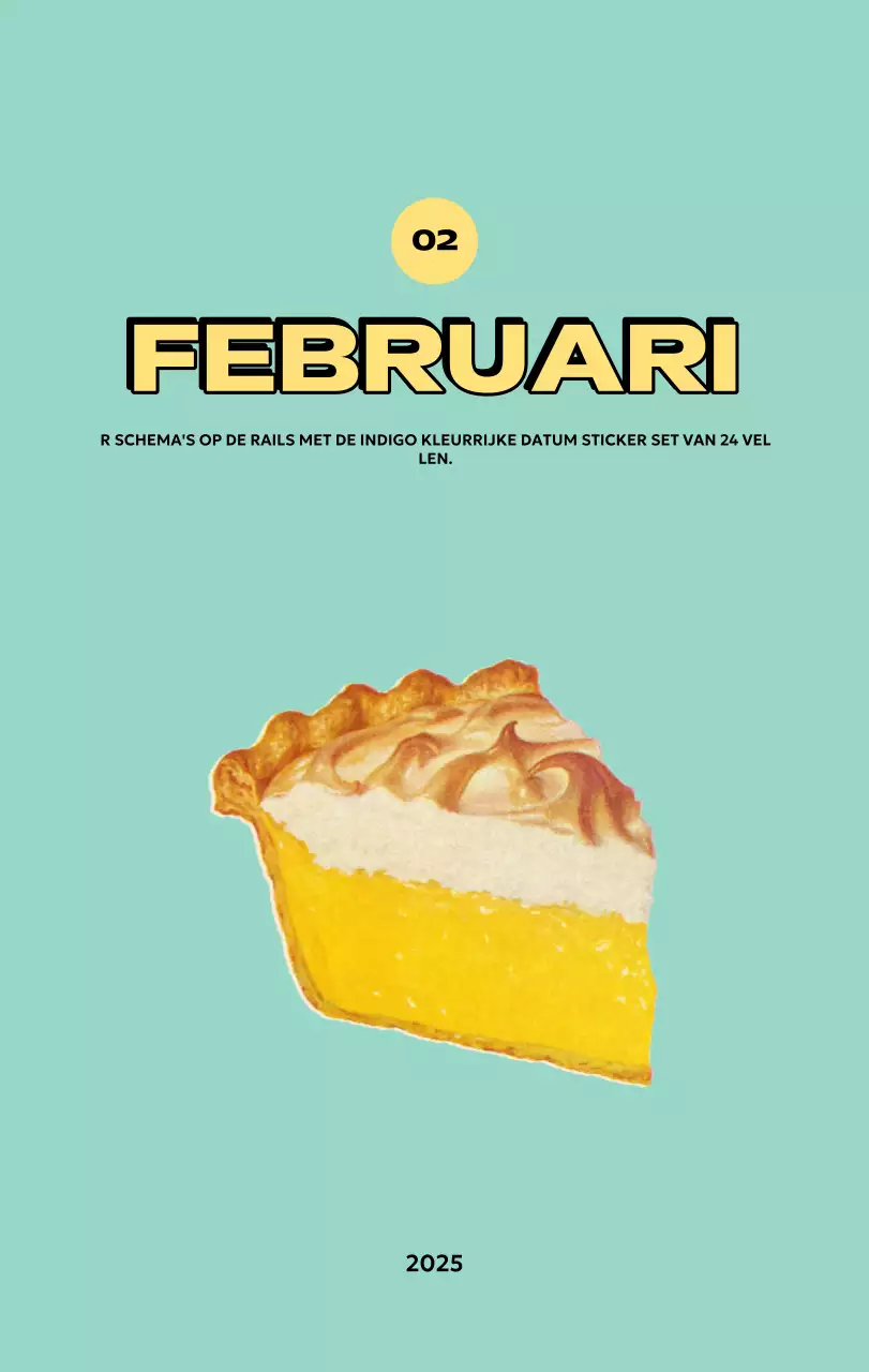 Kleurrijke kalenders met verschillende retro-illustraties