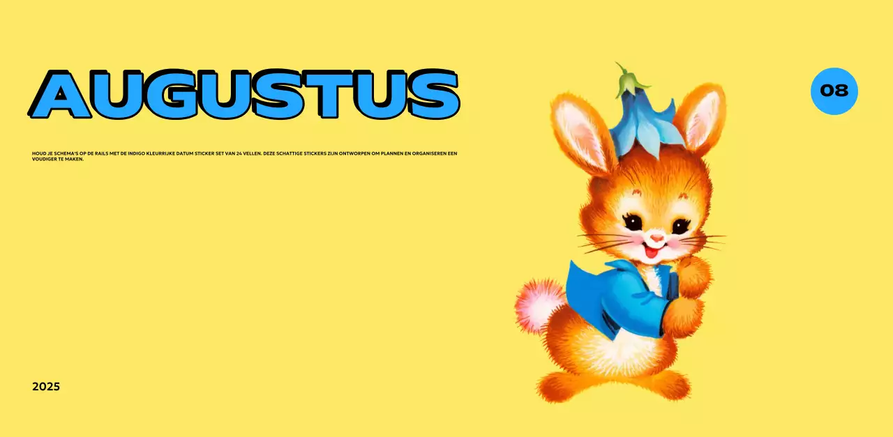 Kleurrijke kalenders met verschillende retro-illustraties