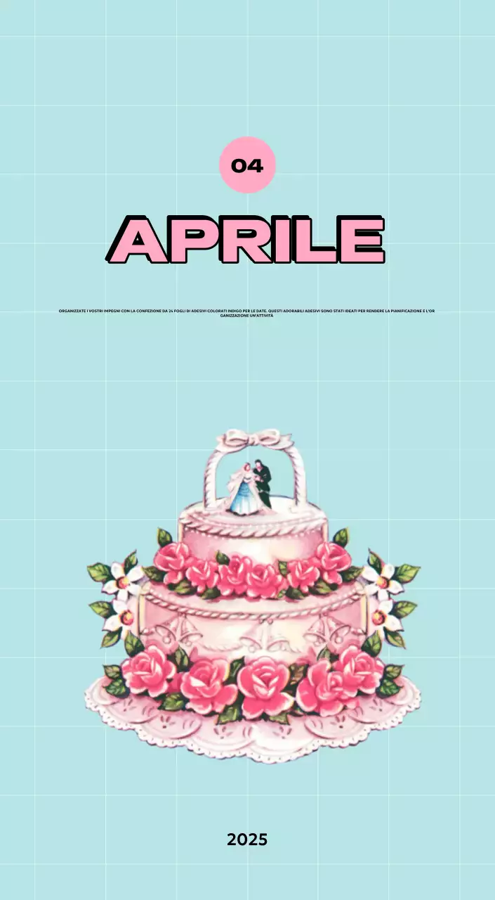 Calendari colorati con una varietà di illustrazioni retrò