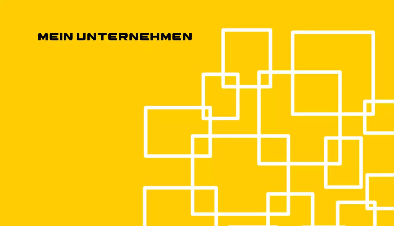 gelbe moderne Visitenkarte