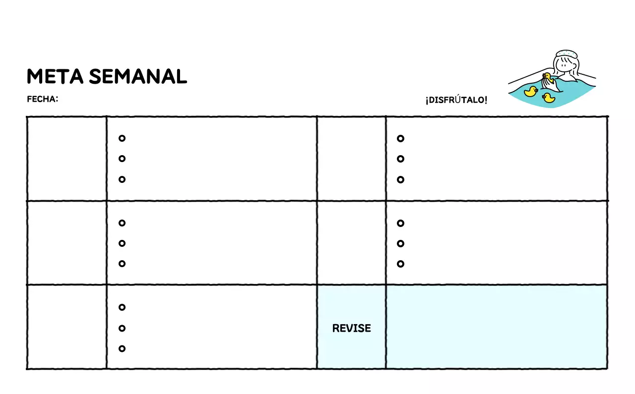 Calendario ilustrado con un bonito estilo de líneas