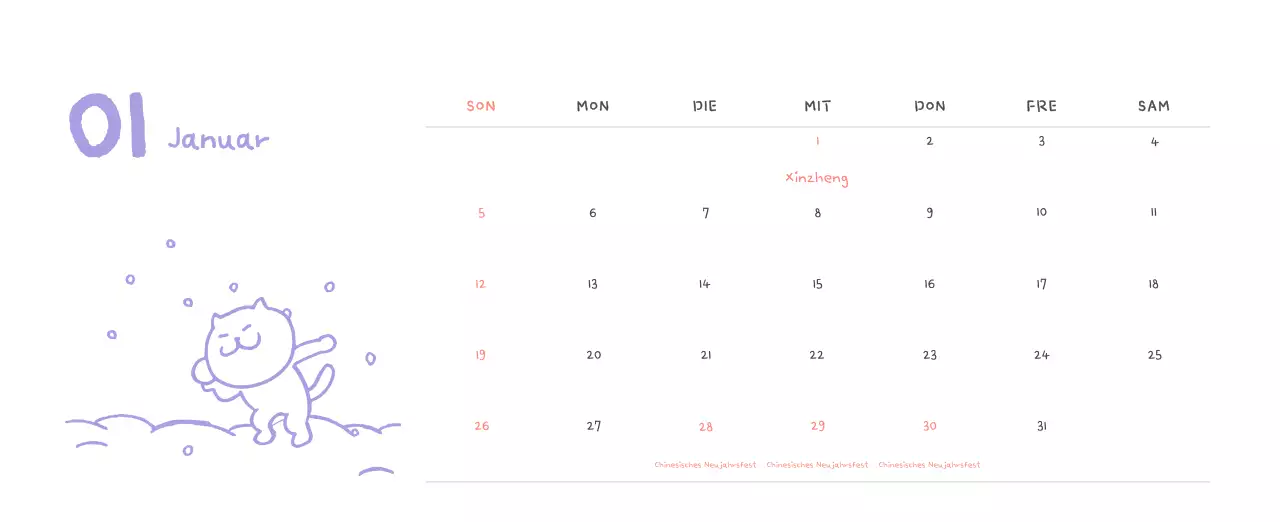 Tageskalender aus Elfenbein
