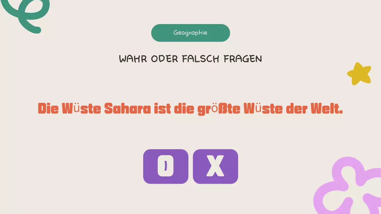 Bunte Spaß-Quiz-Ankündigung