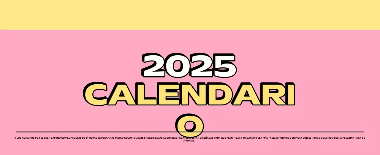 Coloridos calendarios con diversas ilustraciones retro