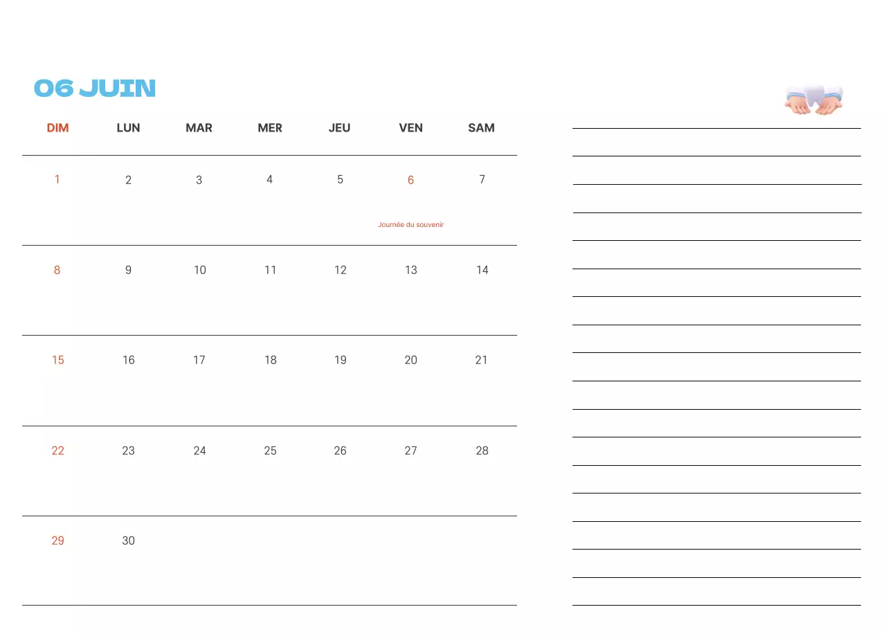 Un hôpital festif avec des illustrations sur le thème de la santé et de la famille et des accents colorés.