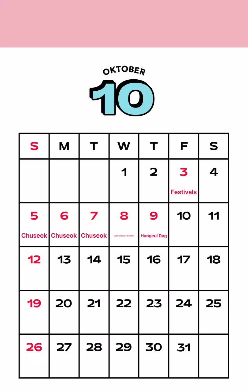 Kleurrijke kalenders met verschillende retro-illustraties