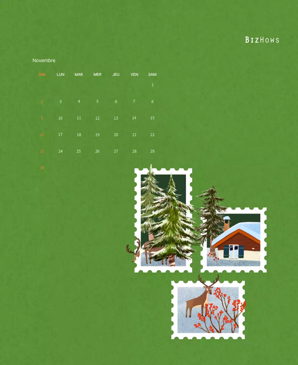 Illustrations de timbres avec un concept chaleureux