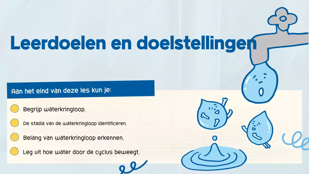 Blauwe Leuke Speelse Wetenschapsklas Presentatie voor Scholier