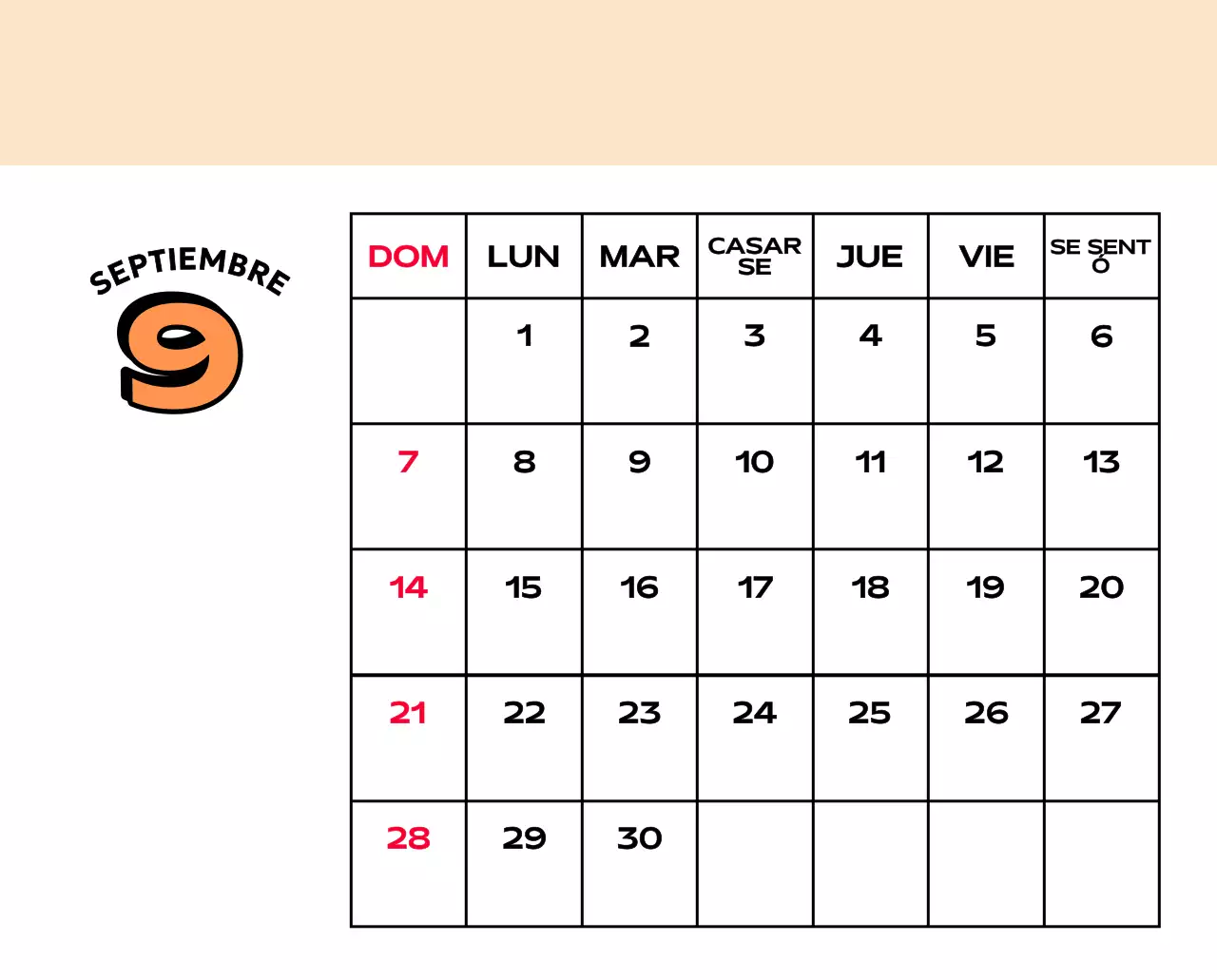 Coloridos calendarios con diversas ilustraciones retro